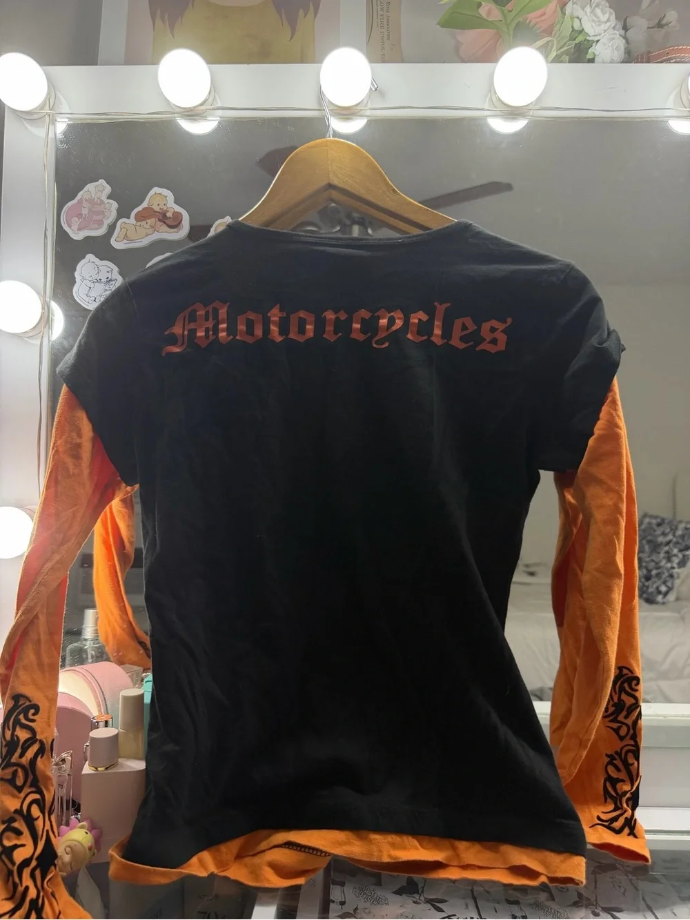 Harley-Davidson Orange and Black Long sleeve